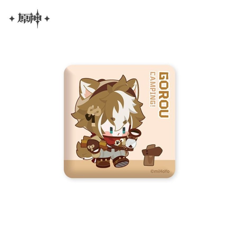 Accessories miHoYo | Genshin Impact Relaxing Camp Series Square Can Badge