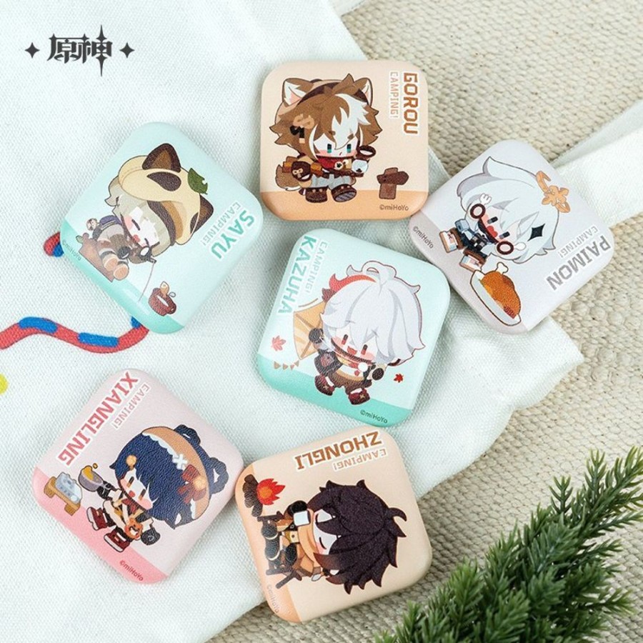 Accessories miHoYo | Genshin Impact Relaxing Camp Series Square Can Badge