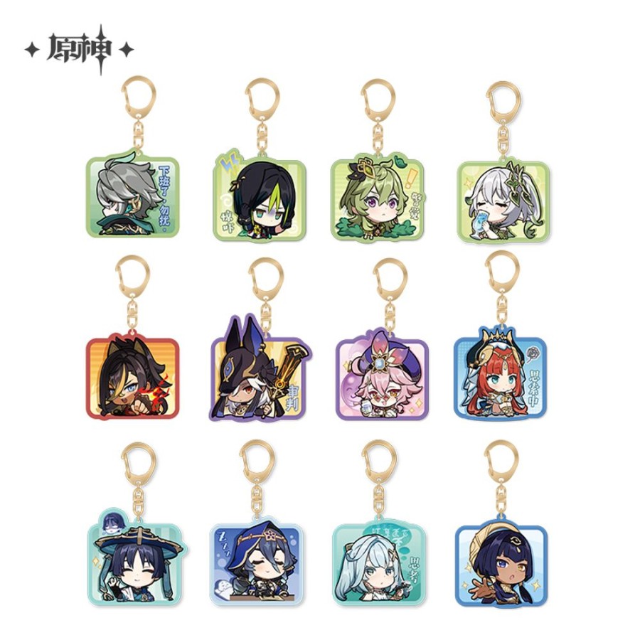 Accessories miHoYo | Genshin Impact Chibi Emoji Chara Acrylic Strap