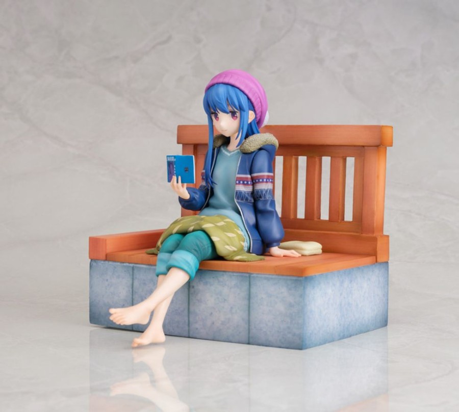 Figures AmiAmi | Yurucamp Shima Rin Foot Bath Ver. 1/7 Scale Figure