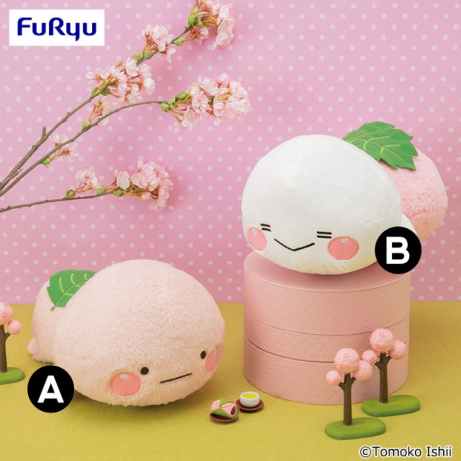 Plush Toys FuRyu | Shiromaru Sakura Mochi Big Plush