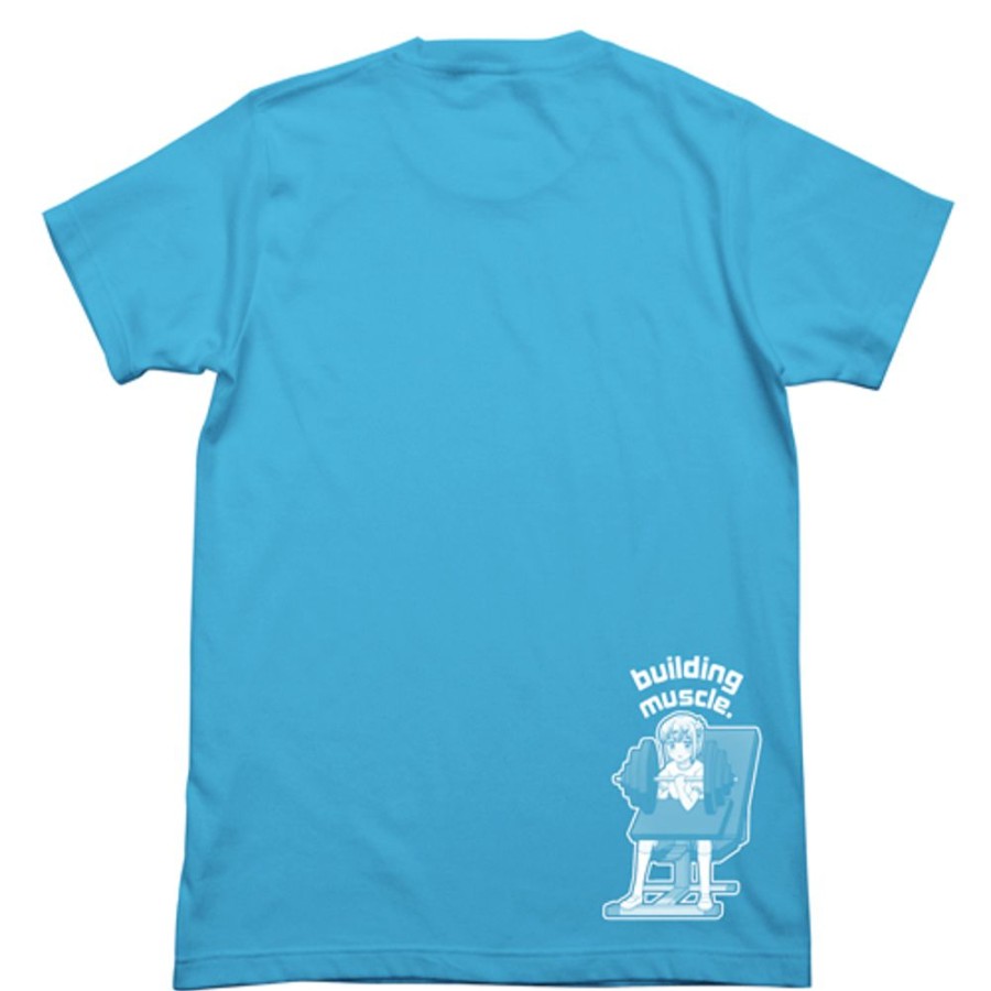 Apparel Cospa | Chiyoda Momo Dry T-Shirt Turquoise Blue