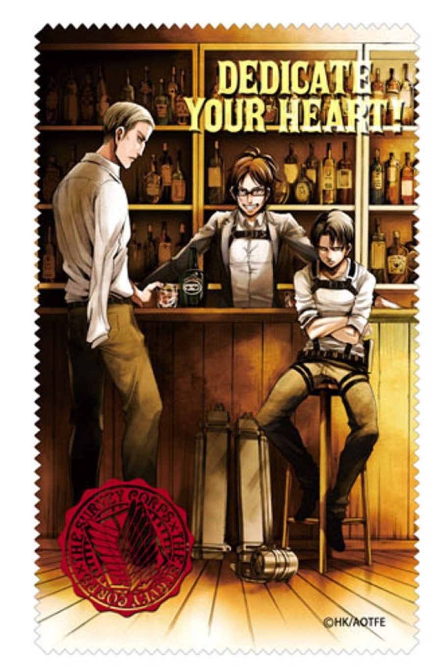 Lifestyle Goods Cospa | Attack On Titan Exhibition Final Erwin & Levi & Hans Cleaner Cloth