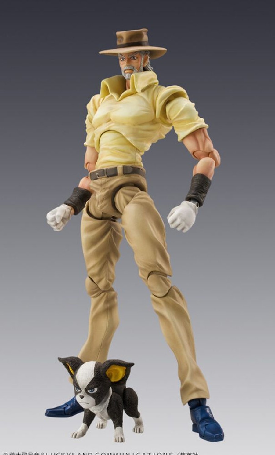 Figures Medicos Entertainment | Super Action Statue Joseph Joestar & Iggy