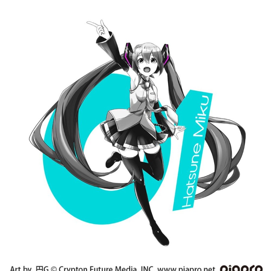 Apparel Cospa | Hatsune Miku T-Shirt Circle G Ver. White