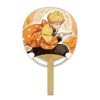 Accessories Ensky | Demon Slayer Bamboo Uchiwa Mame Dayori 3 Agatsuma Zenitsu