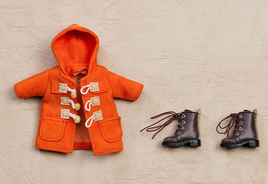 Figures Good Smile Company | Nendoroid Doll Warm Clothing Set: Boots & Duffle Coat - Orange