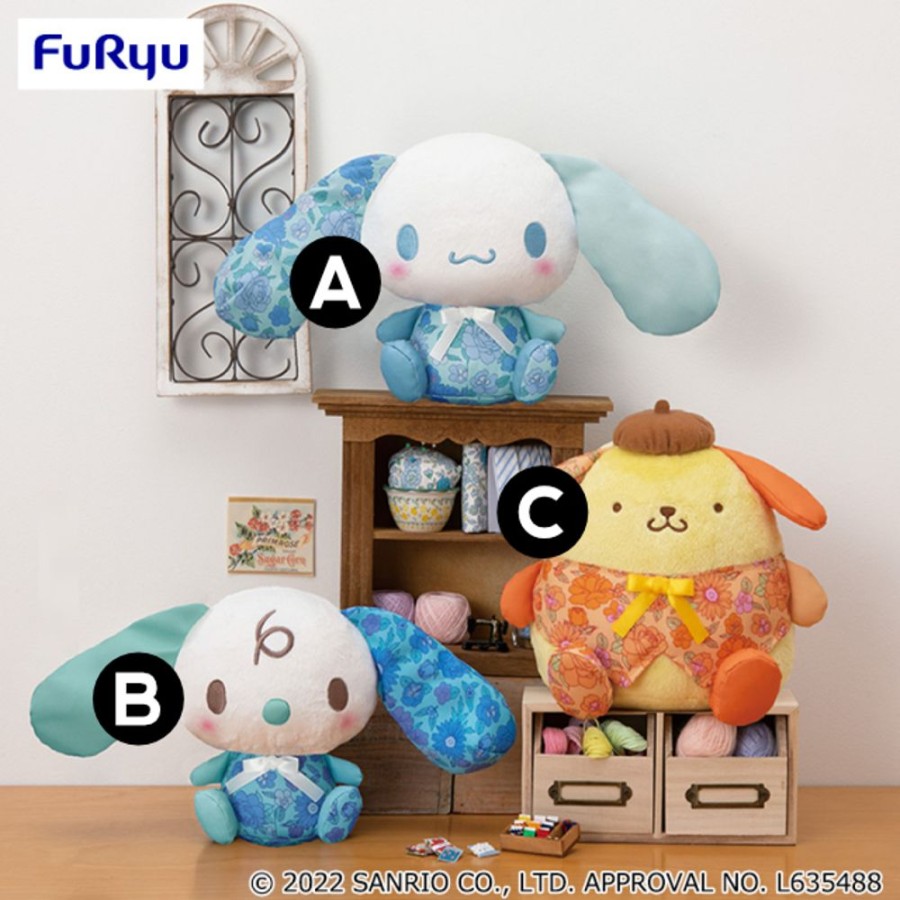 Plush Toys FuRyu | Sanrio Characters Handicraft Plush - Cinnamoroll & Milk & Pompompurin