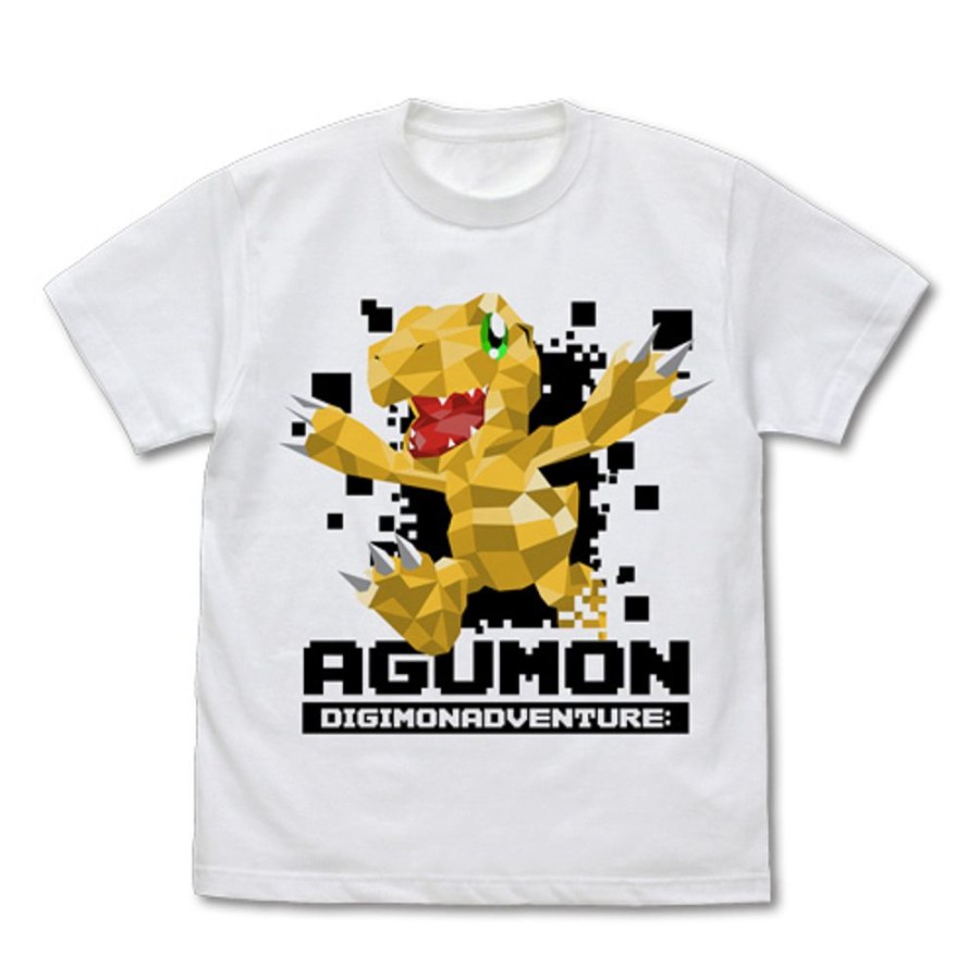 Apparel Cospa | Agumon Polygon Graphic T-Shirt White