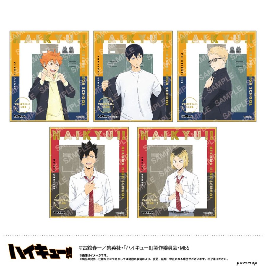 Accessories POMMOP | Haikyu!! Gilding Mini Shikishi Collection U91 22I 037 [Blind Box] - Pommop