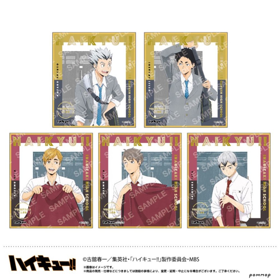 Accessories POMMOP | Haikyu!! Gilding Mini Shikishi Collection U91 22I 037 [Blind Box] - Pommop