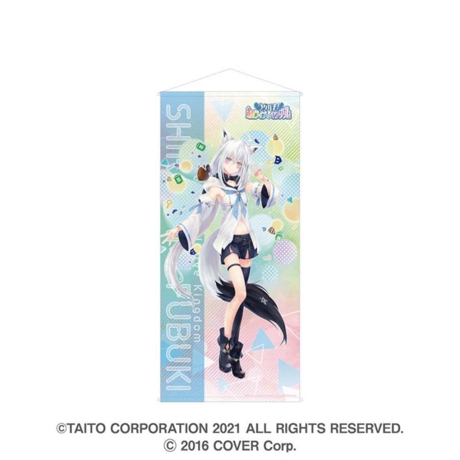 Lifestyle Goods TAITO | Rakugaki Kingdom X Hololive Big Tapestry Shirakami Fubuki