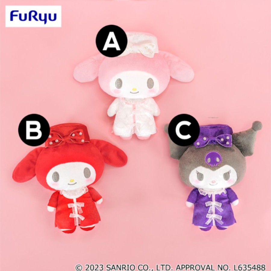 Plush Toys Furyu | My Melody & Kuromi Traveling Plush Season 1