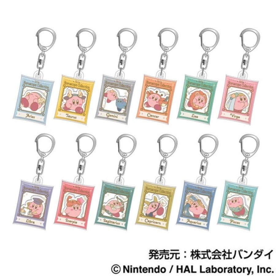 Accessories Bandai | Kirby'S Dream Land Kirby Horoscope Collection Air Fuwa Key Chain [Blind Box]