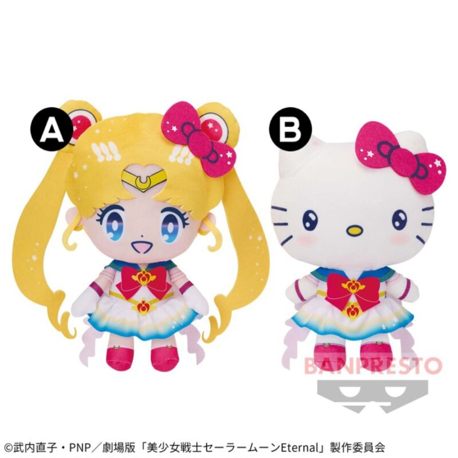 Plush Toys Banpresto | Sailor Moon Eternal X Sanrio Characters Sailor Moon X Helo Kitty Big Plush