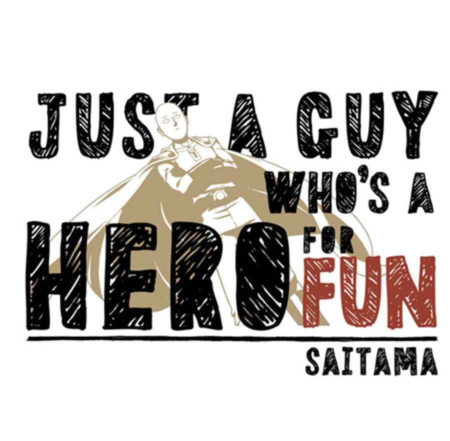 Apparel Cospa | Just A Guy Who'S A Hero For Fun T-Shirt White