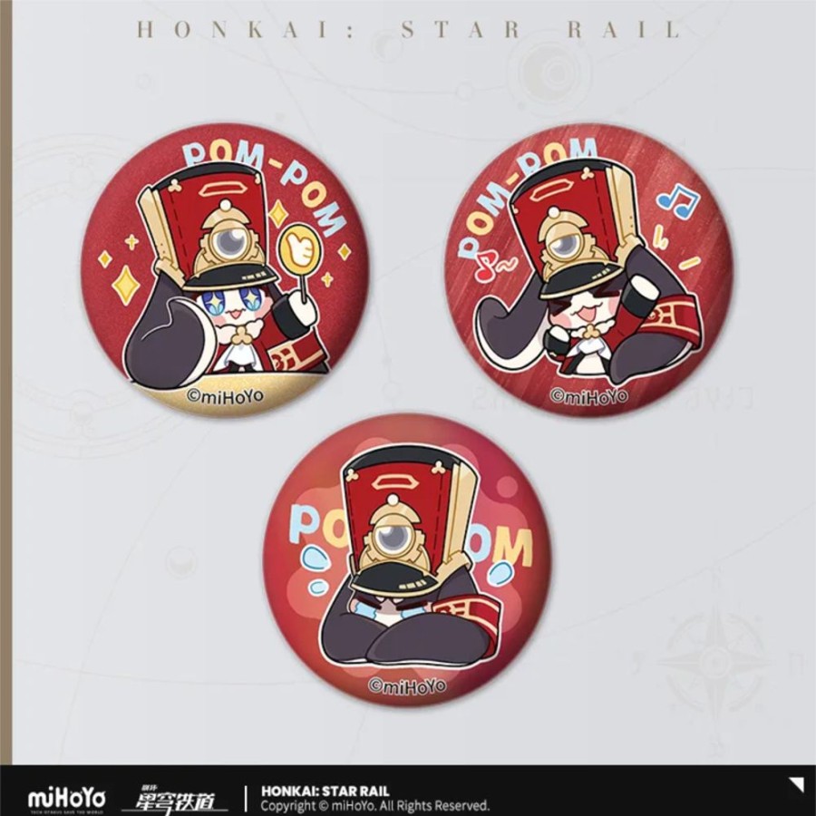 Accessories miHoYo | Honkai: Star Rail Pom-Pom Gallery Can Badge Set Pom-Pom (Set Of 3 Types)