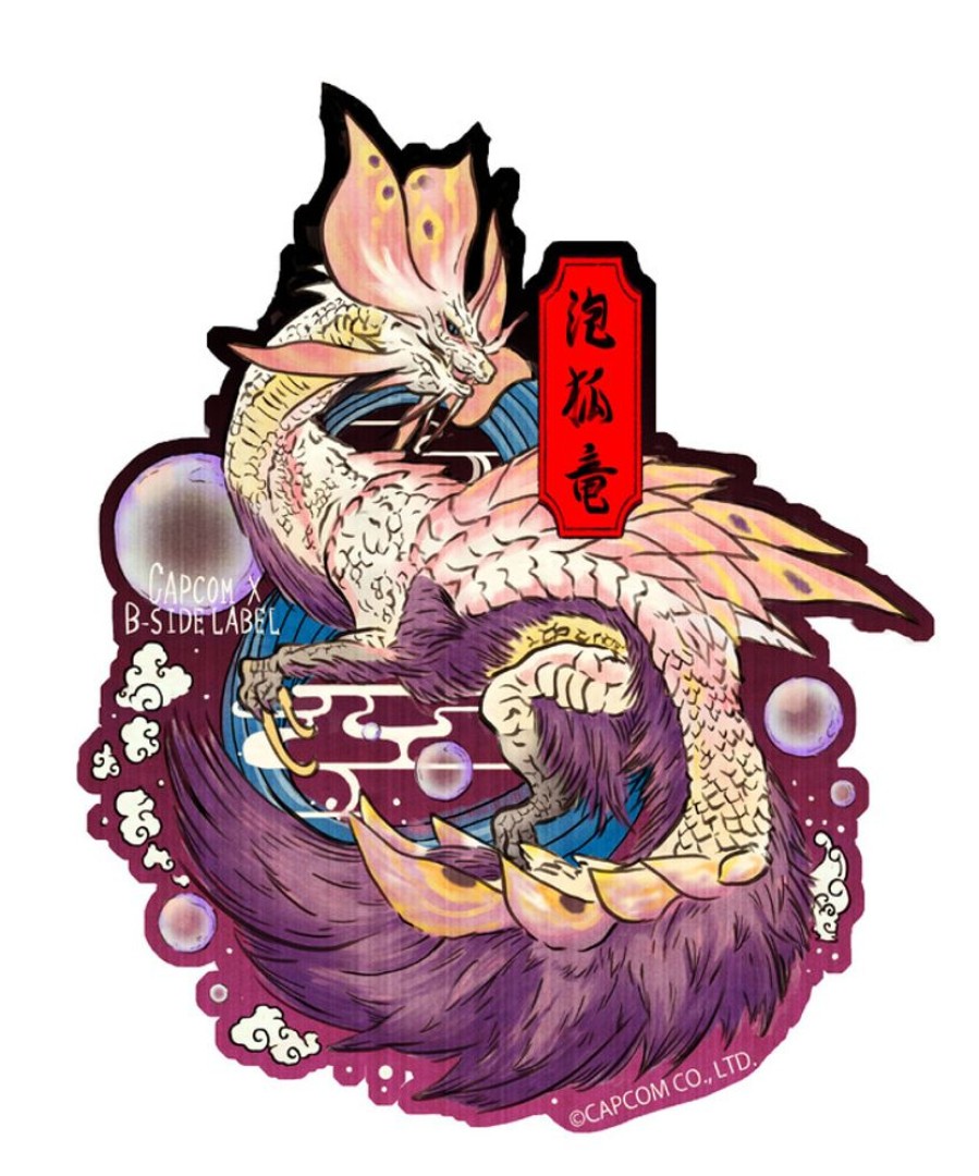 Accessories B-SIDE LABEL | Capcom X B-Side Label Sticker Mizutsune Ukiyoe