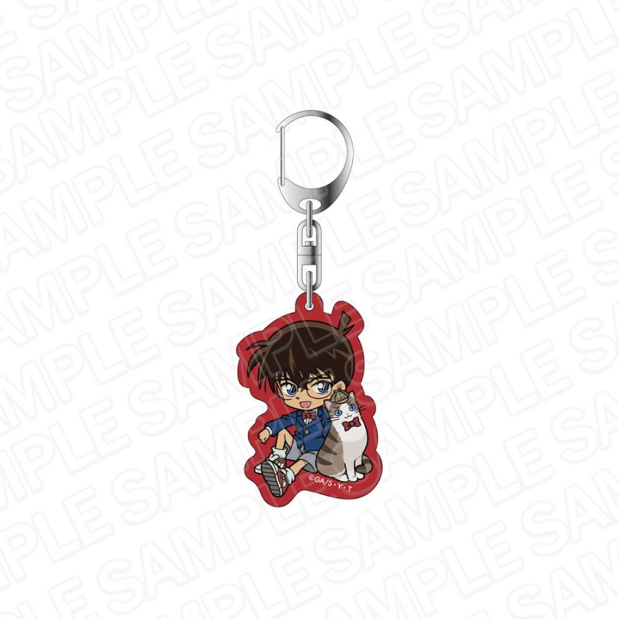 Accessories Contents Seed | Acrylic Key Chain Edogawa Conan Deformed Cat Ver. - Contents Seed