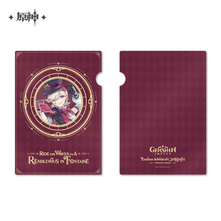 Lifestyle Goods miHoYo | Genshin Impact Genshin Impact'S Art Exhibition Character Goods Lyney Folder