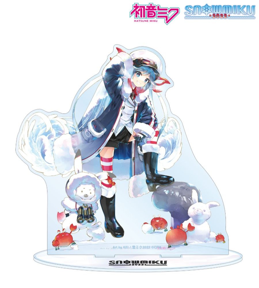 Accessories armabianca | Snow Miku 2022 Snow Miku Art By Kei Big Acrylic Stand