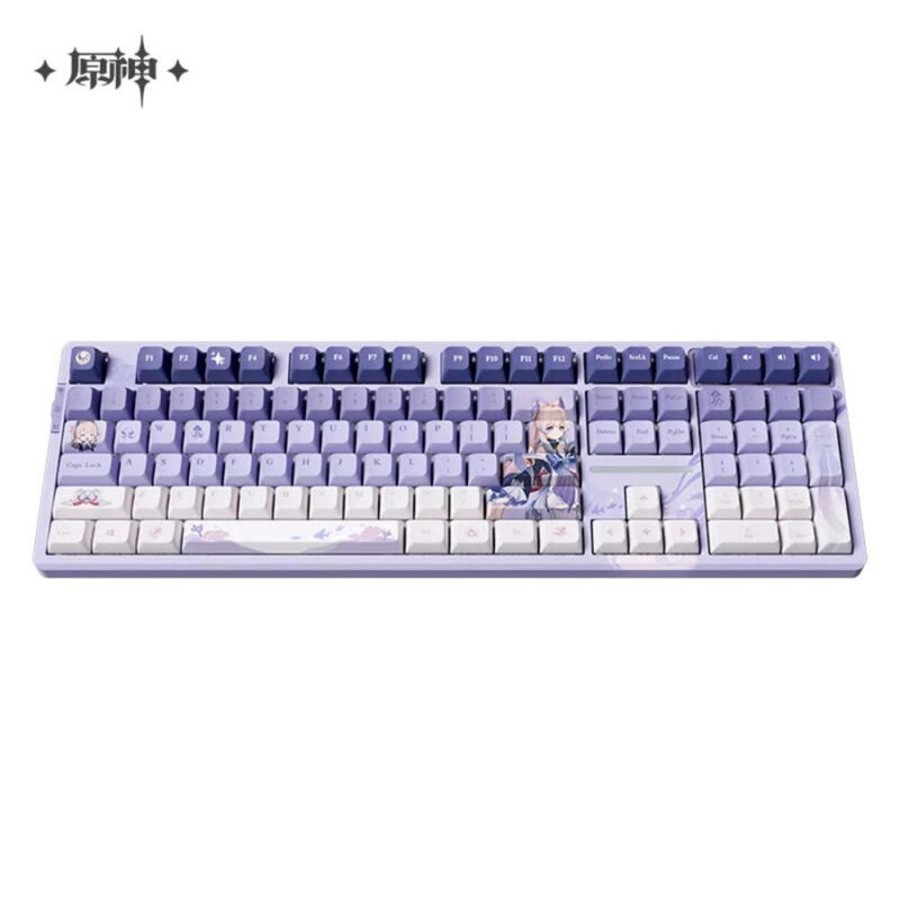 Lifestyle Goods miHoYo | Genshin Impact Kokomi Pearl Of Wisdom Mechanical Keyboard Kailh Box Aurora Ice Cream Switch