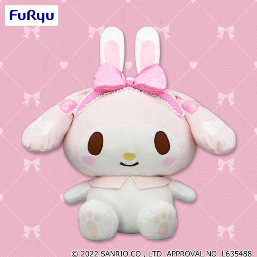 Plush Toys FuRyu | My Melody Birthday Rabbit Maid Super Big Dx Plush