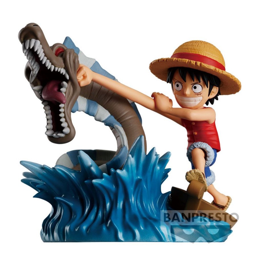 Figures Banpresto | One Piece World Collectable Figure Log Stories - Monkey.D.Luffy Vs Local Sea Monster