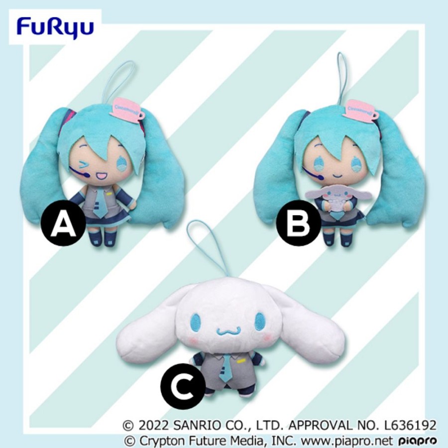 Plush Toys FuRyu | Hatsune Miku X Cinnamoroll Mascot Plush