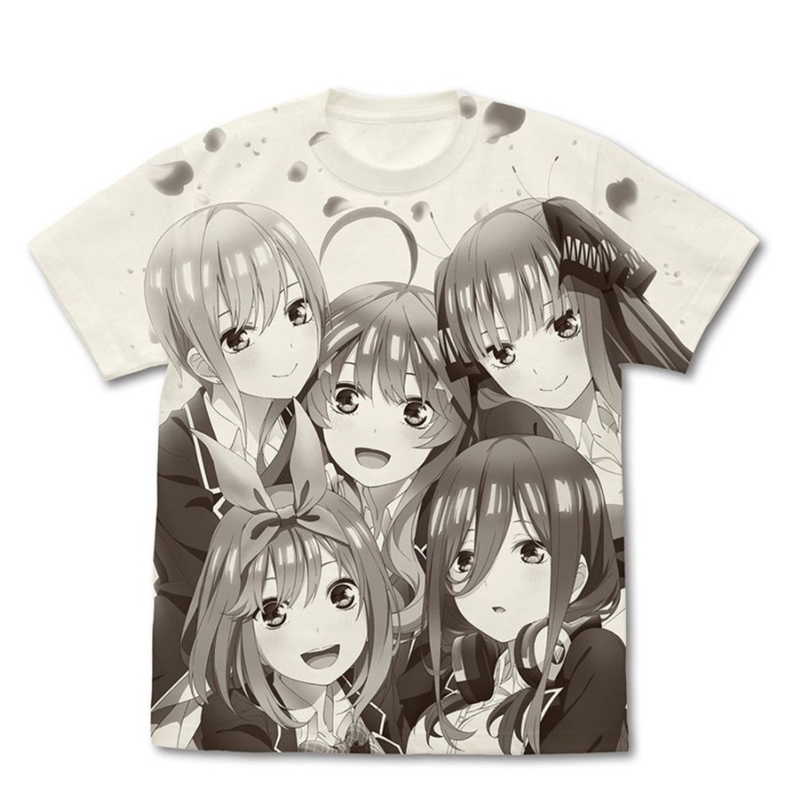 Apparel Cospa | The Quintessential Quintuplets S2 All Print T-Shirt Vanilla White