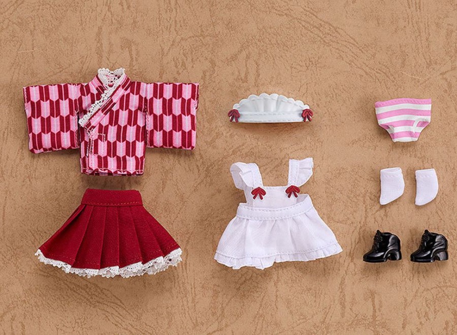 Figures Good Smile Company | Nendoroid Doll: Outfit Set (Japanese-Style Maid - Pink)