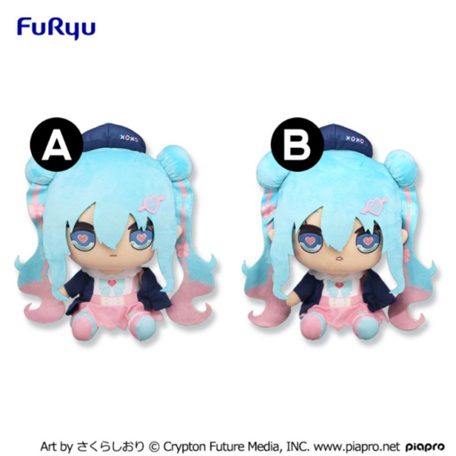 Plush Toys Furyu | Hatsune Miku Kyurumaru Big Plush Sailor In Love