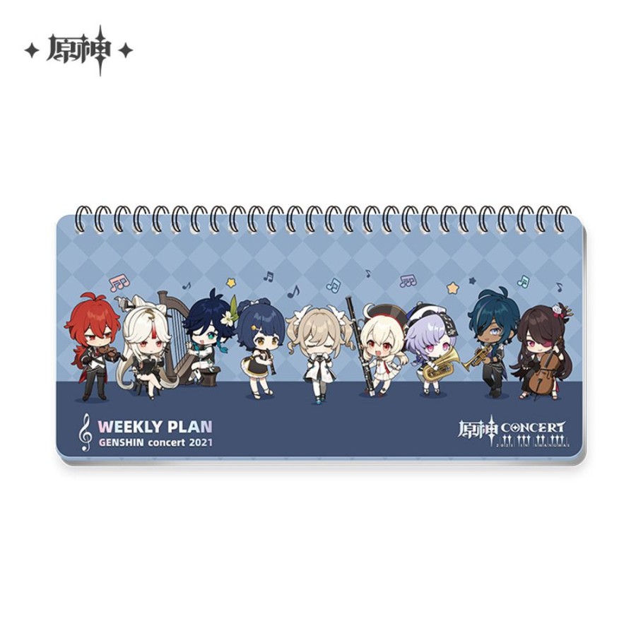 Lifestyle Goods miHoYo | Genshin Impact Melodies Of An Endless Journey Weekly Planner Memo Pad