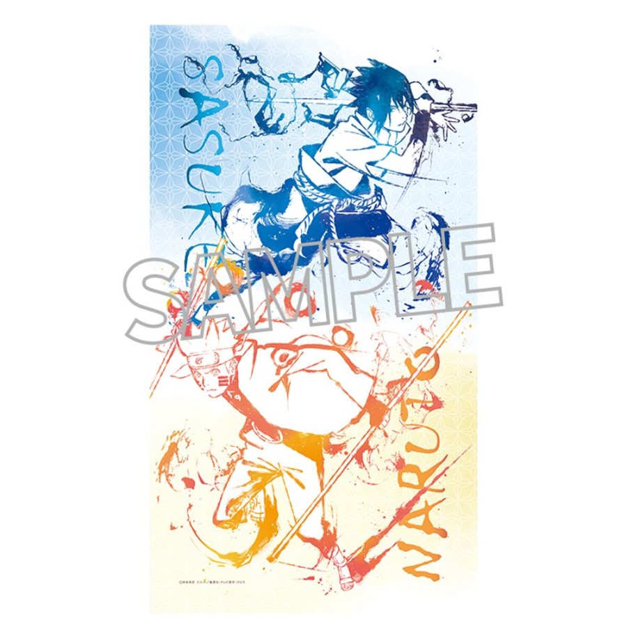 Lifestyle Goods Matsumoto Shoji | Naruto -Shippuden- Multi Tapestry Noren Naruto & Sasuke