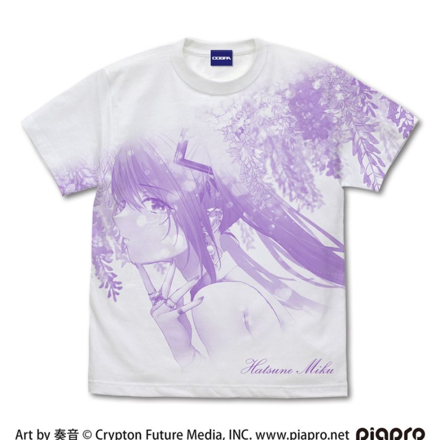 Apparel Cospa | Hatsune Miku All Print T-Shirt Kanon Ver. White