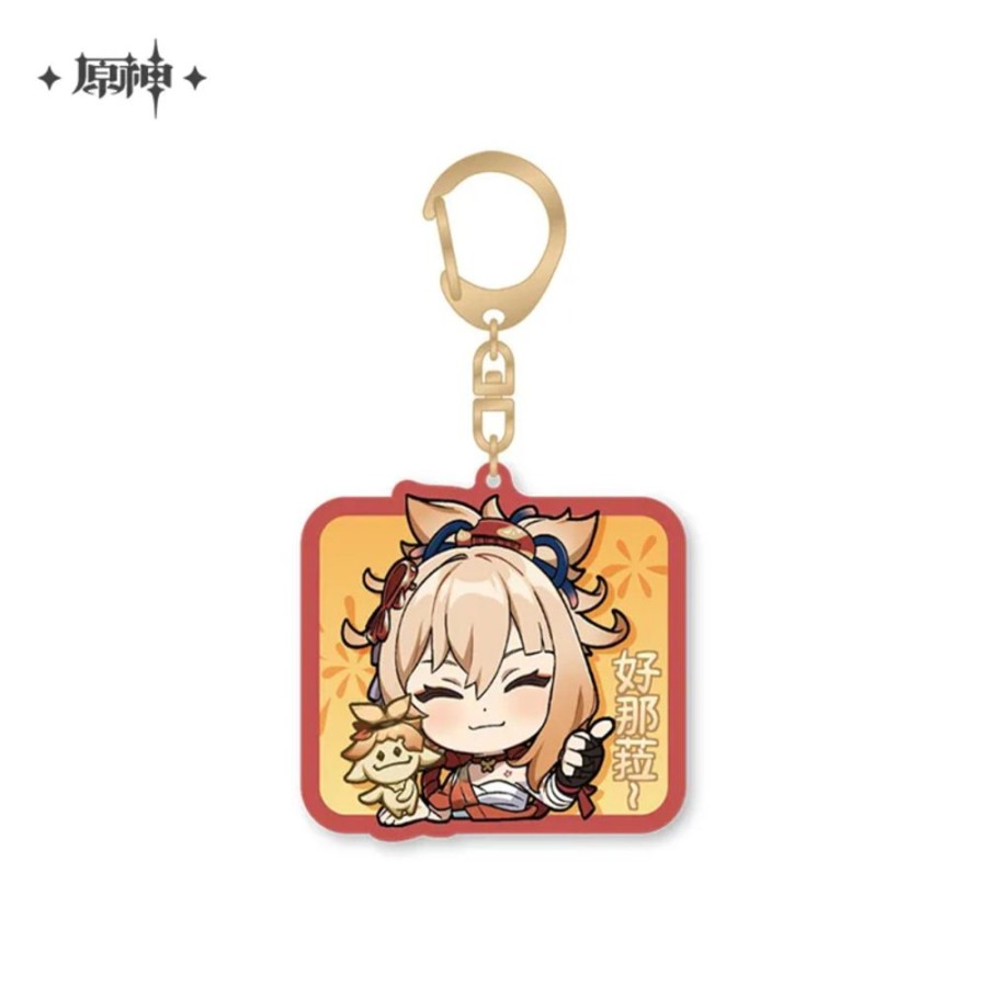 Accessories MiHoYo | Genshin Impact Emoji Chara Acrylic Strap