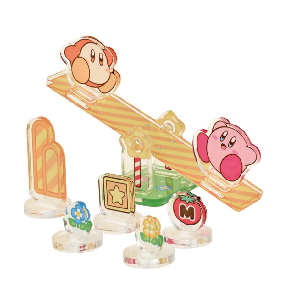 Accessories Ensky | Kirby'S Dream Land Moving Diorama Acrylic Stand 1 Seesaw (Kirby & Waddle Dee)