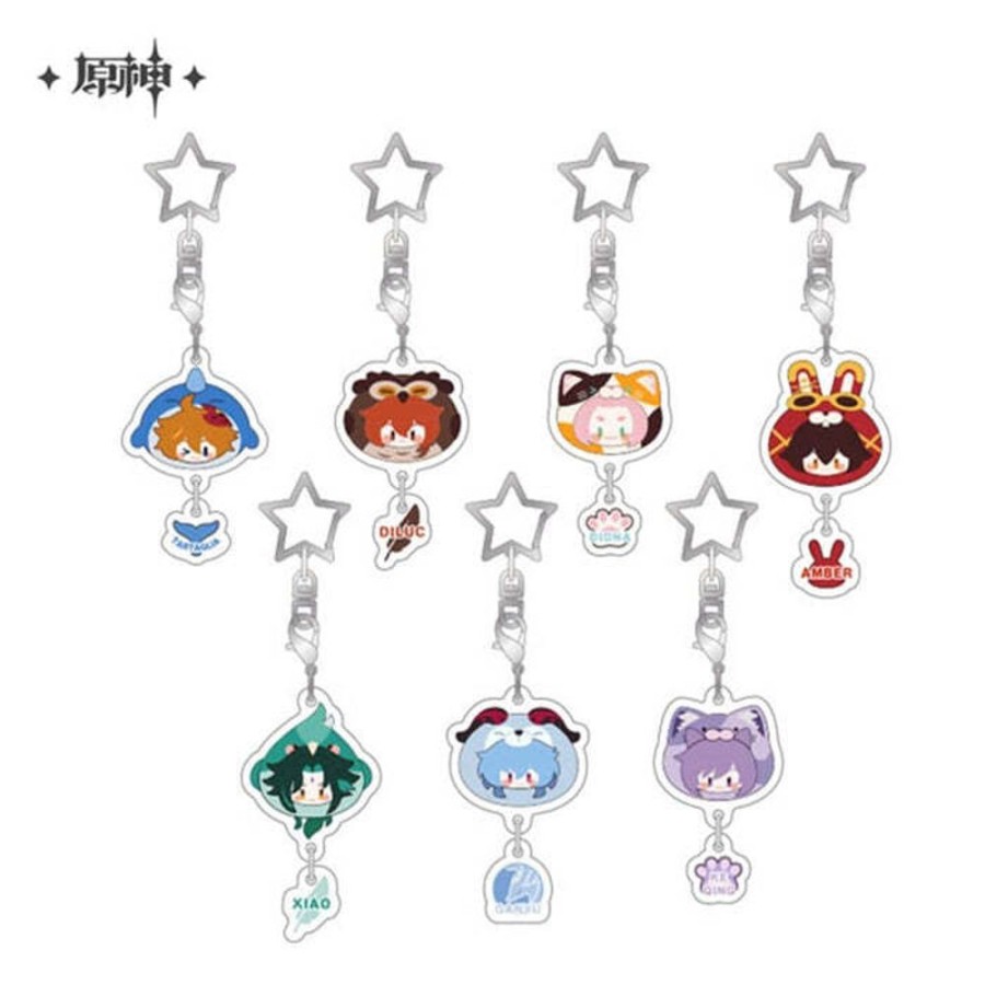 Accessories miHoYo | Genshin Impact Teyvat Zoo Series Acrylic Keychain Set