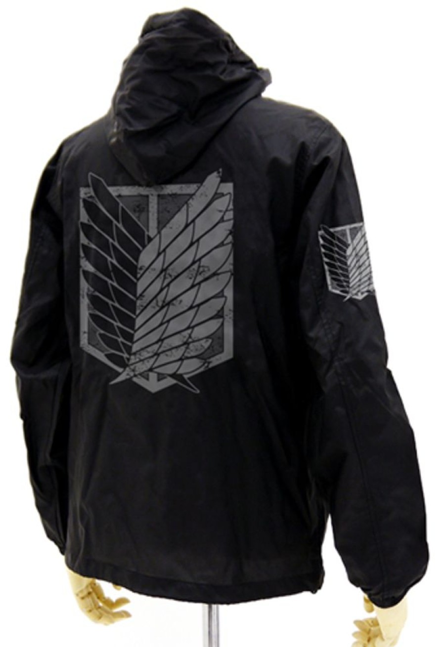 Apparel Cospa | The Survey Corps Hooded Windbreaker Black X White