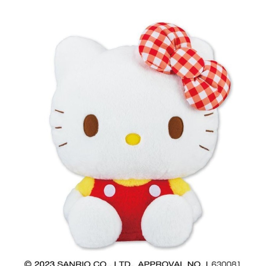 Plush Toys EIKOH | Hello Kitty Gingham Check Ribbon Doll Gj Plush