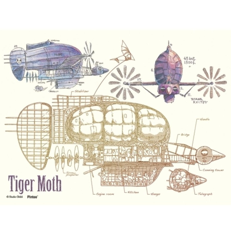 Lifestyle Goods Ensky | Laputa: Castle In The Sky Ma-06 Tiger Moth 150Pcs [Mame Puzzle]