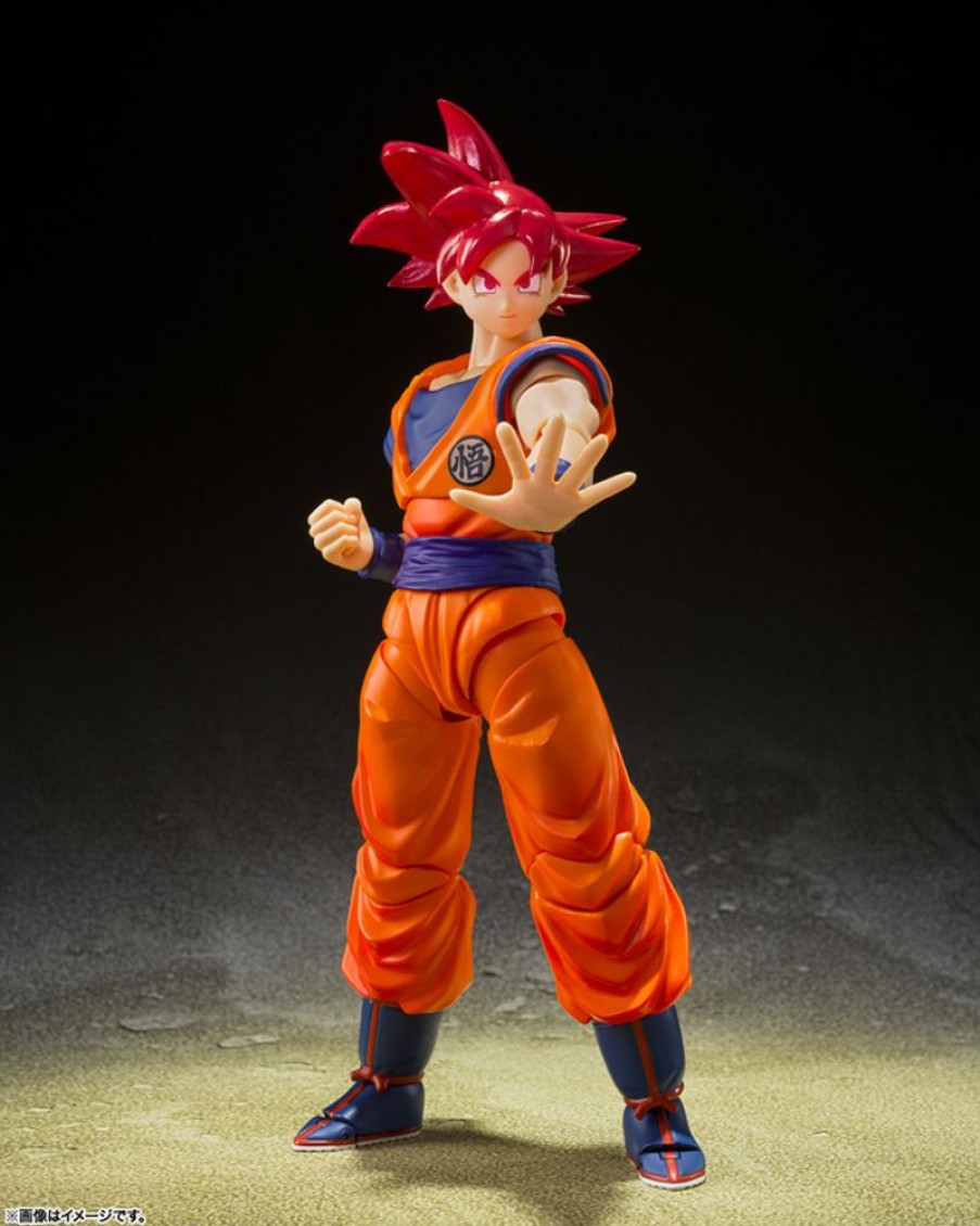 Figures Tamashii Nations | S.H.Figuarts Super Saiyan God Son Goku -Saiyan God Of Virute-