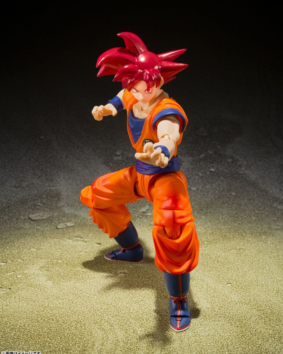 Figures Tamashii Nations | S.H.Figuarts Super Saiyan God Son Goku -Saiyan God Of Virute-