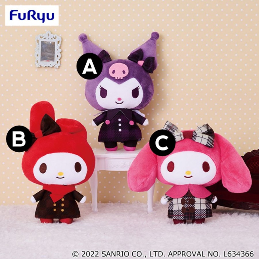 Plush Toys FuRyu | My Melody & Kuromi British Winter Plush