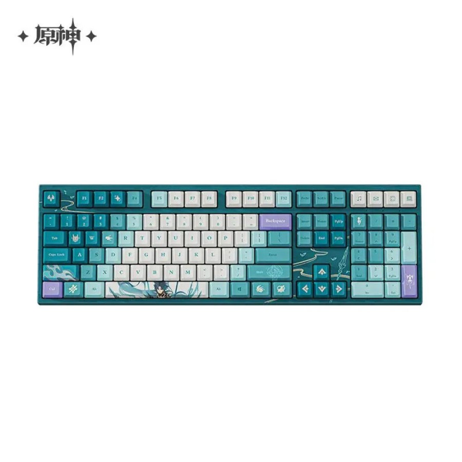 Lifestyle Goods miHoYo | Genshin Impact Xiao Mechanical Keyboard Varmilo Ec Yellow V2 Switch