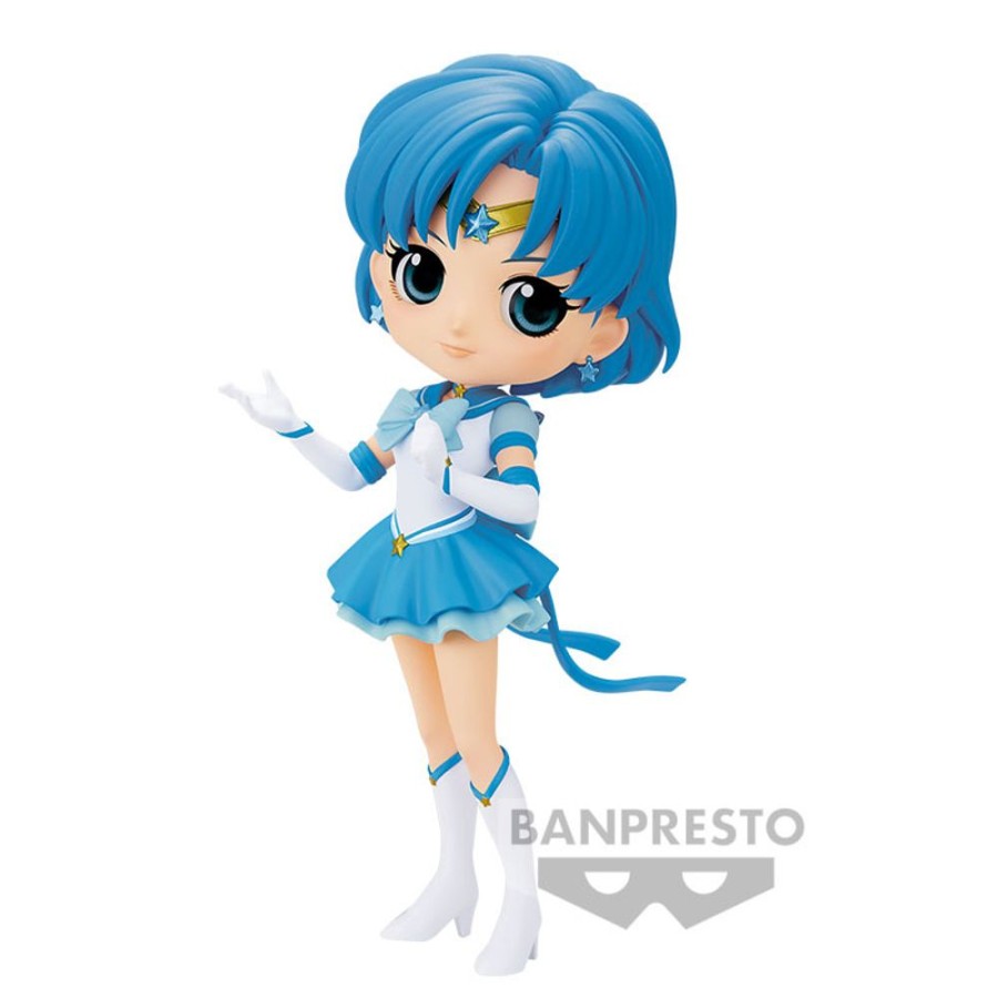 Figures Banpresto | Pretty Guardian Sailor Moon Cosmos The Movie Q Posket - Eternal Sailor Mercury (Ver.A)