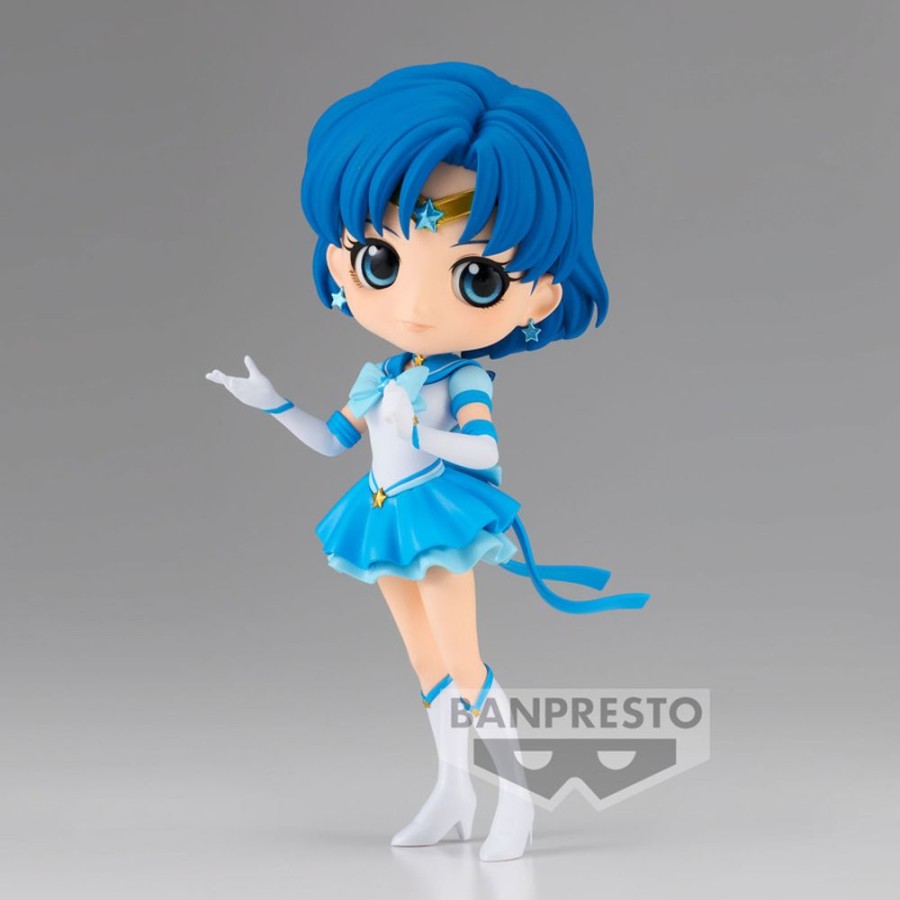 Figures Banpresto | Pretty Guardian Sailor Moon Cosmos The Movie Q Posket - Eternal Sailor Mercury (Ver.A)