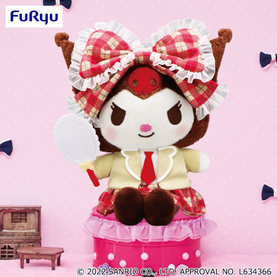 Plush Toys FuRyu | Kuromi P-Style Oshigoto Uchiwa Plush