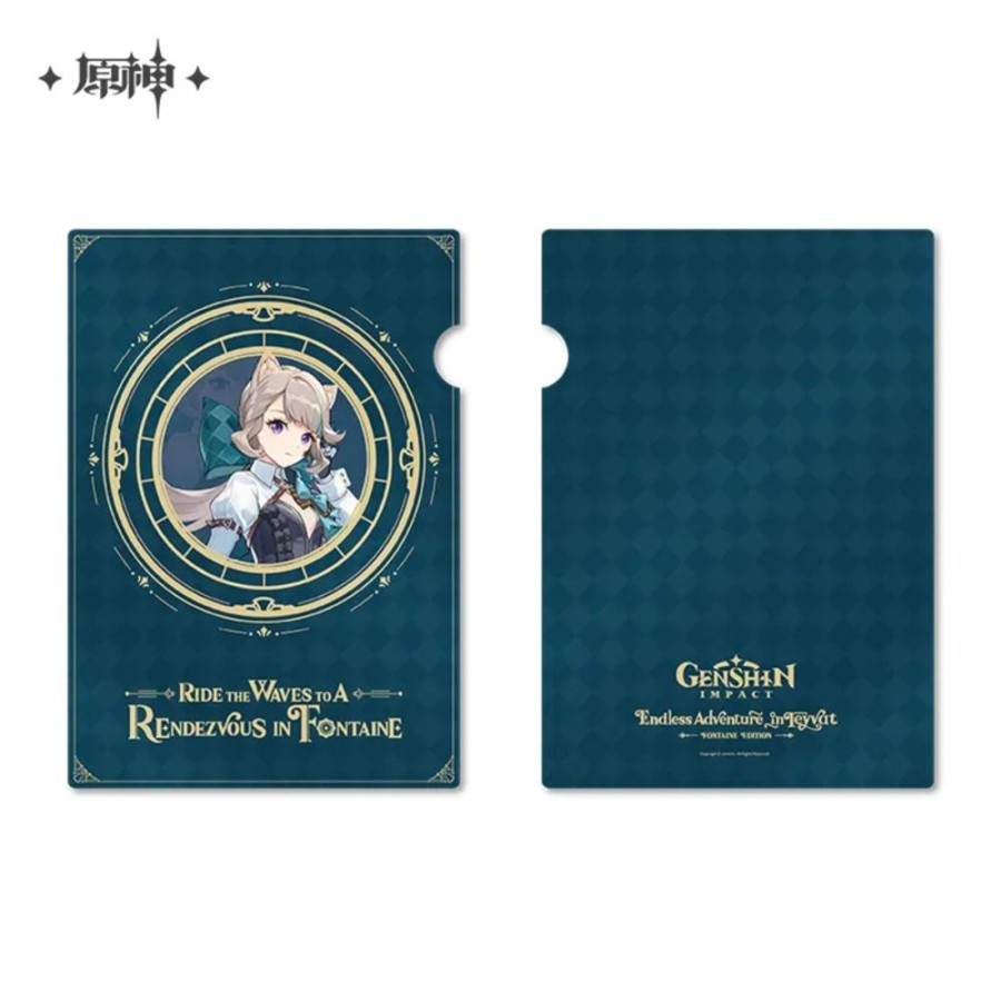 Lifestyle Goods miHoYo | Genshin Impact Genshin Impact'S Art Exhibition Character Goods Lynette Folder