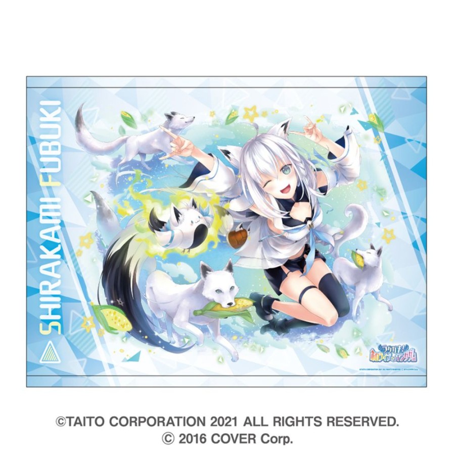 Lifestyle Goods TAITO | Rakugaki Kingdom X Hololive B2 Tapestry Shirakami Fubuki